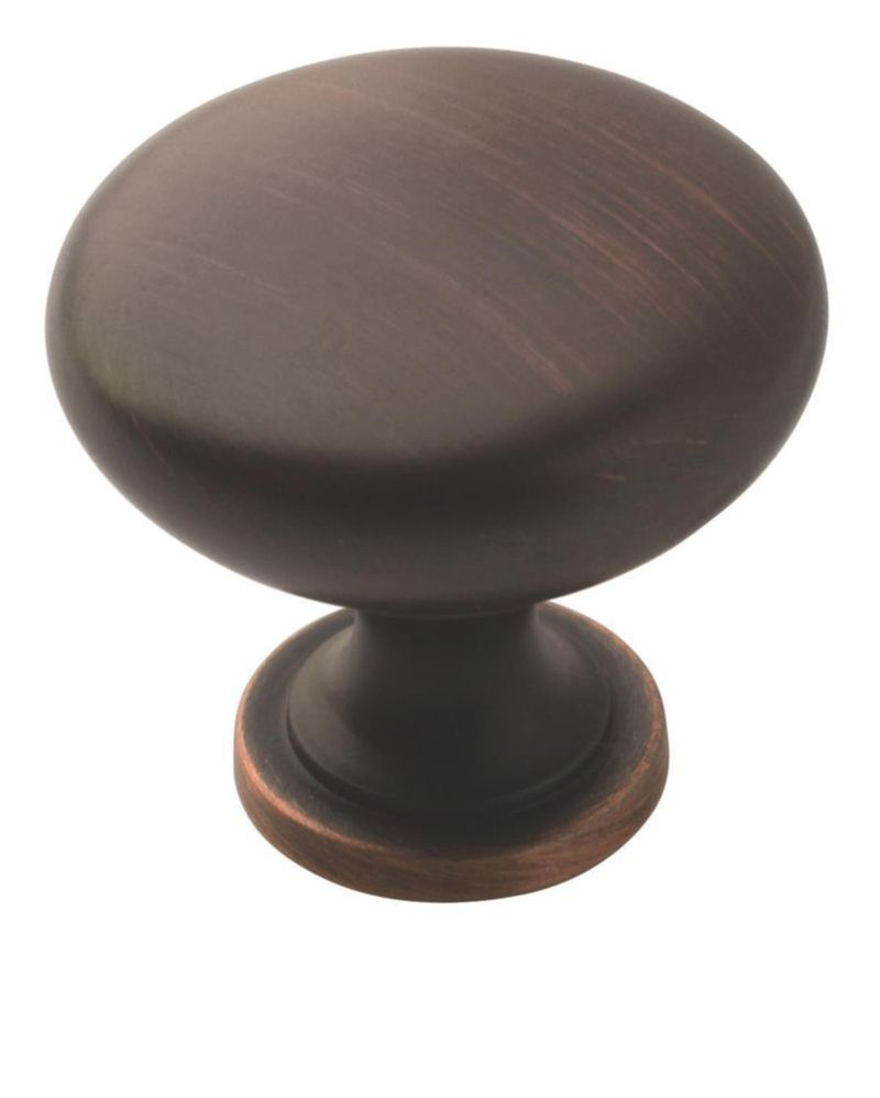 Manija de Gabinete Amerock Edona Bronce Cepillado al Aceite 3 cm (1‑1/4 pulg.) Pack de 10