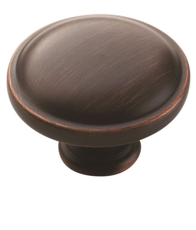 Tirador de Mueble Amerock 3 cm Bronce Cepillado al Aceite Redondo