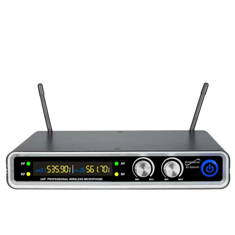 Sistema de micrófono inalámbrico Supersonic SC-920UHF UHF Dual