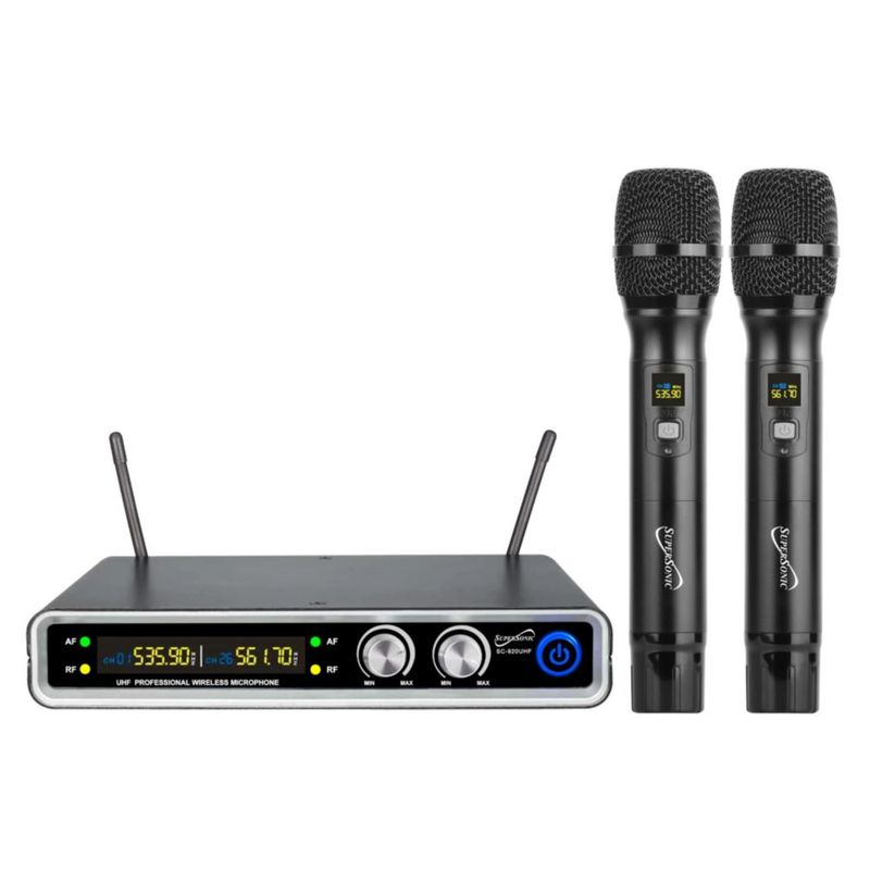 Sistema de micrófono inalámbrico Supersonic SC-920UHF UHF Dual