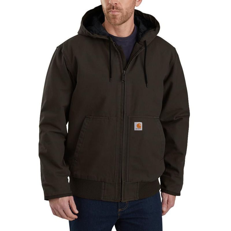 Abrigo Carhartt para Hombre 5XL Marrón Oscuro de Pato Lavado