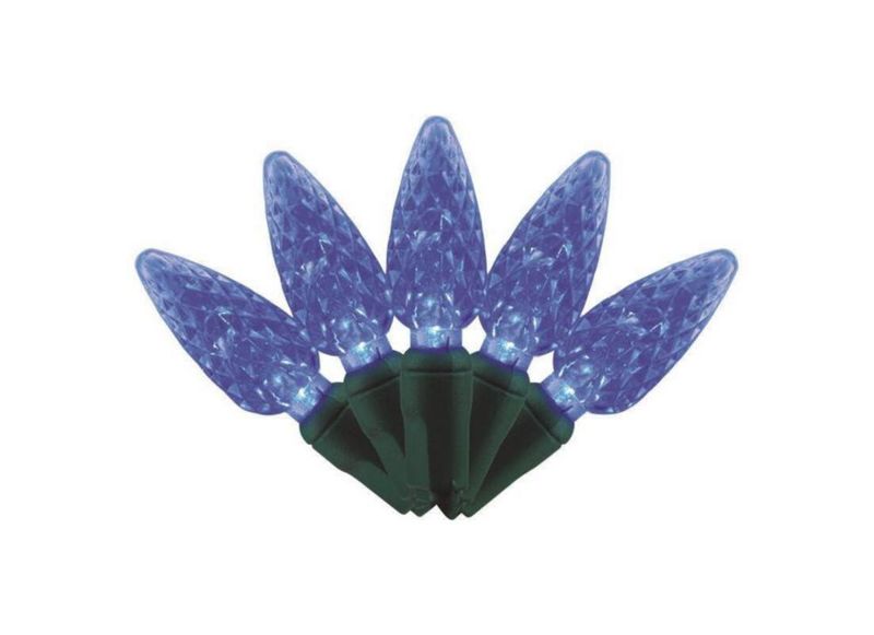 Expositor exterior iluminado Celebrations C6 50 azul de 76 m