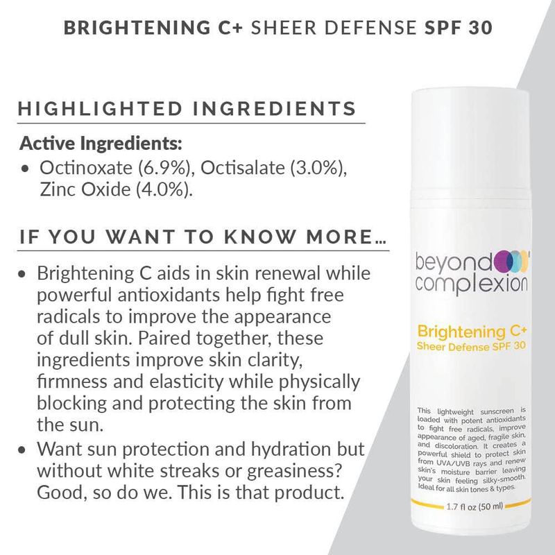 Protector Solar Beyond Complexion SPF 30 50 ml Libre de Aceite