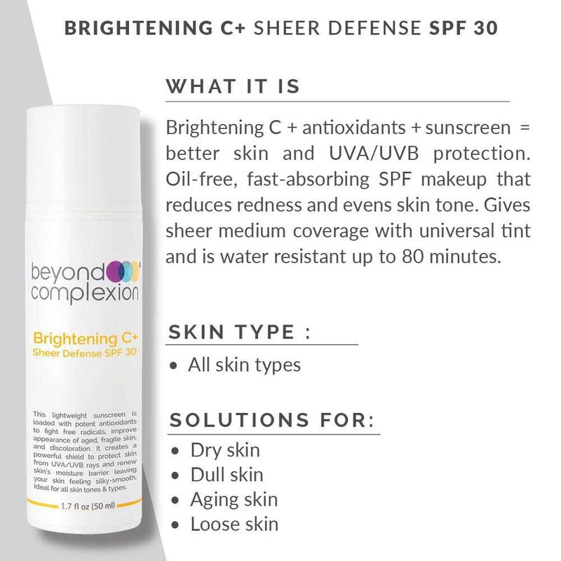 Protector Solar Beyond Complexion SPF 30 50 ml Libre de Aceite