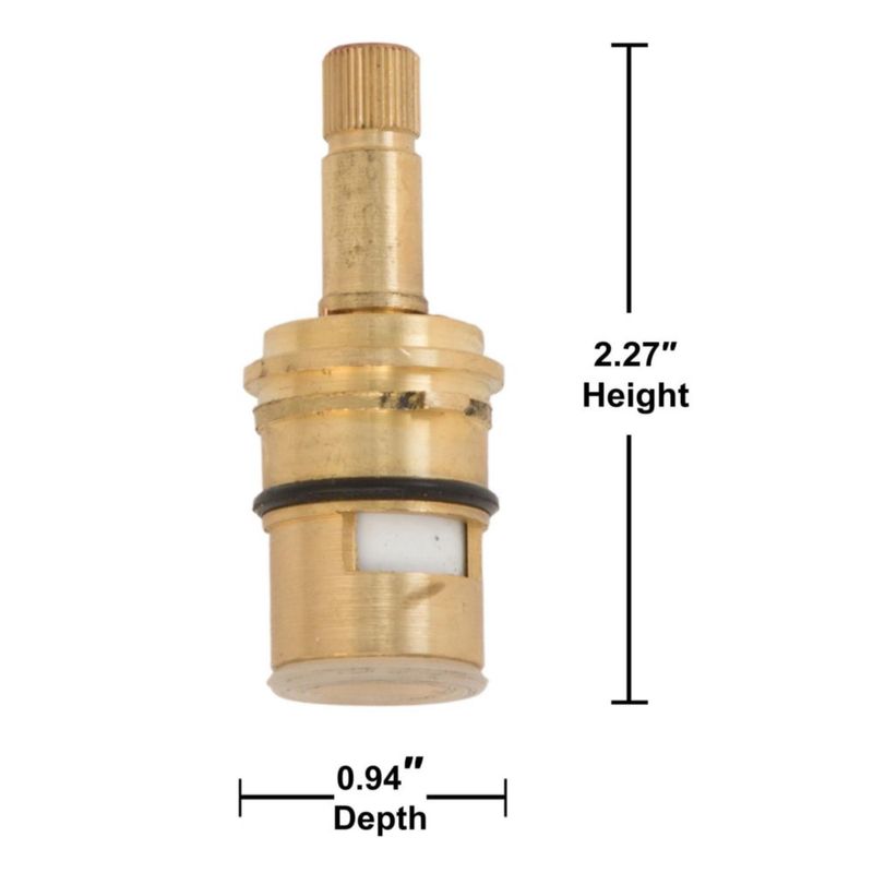 Vástago de grifo Danco 3S-10H de bronce - 1 unidad