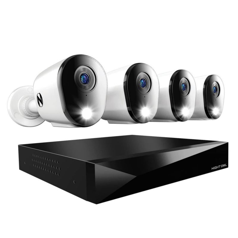 Sistema de cámara de seguridad Night Owl 12Ch DVR 2K HD 1TB HDD