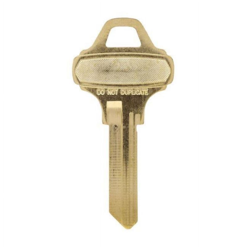 Llave en blanco Lock Hillman KeyKrafter 2027 de latón de una cara