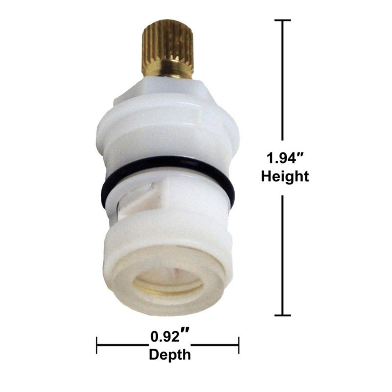 Vástago de Grifo Danco 3Z-16H Blanco para Agua Caliente