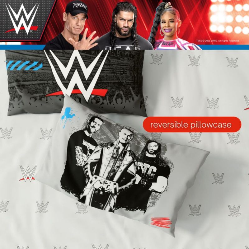 Juego de ropa de cama Franco Queen 7 piezas con licencia oficial WWE