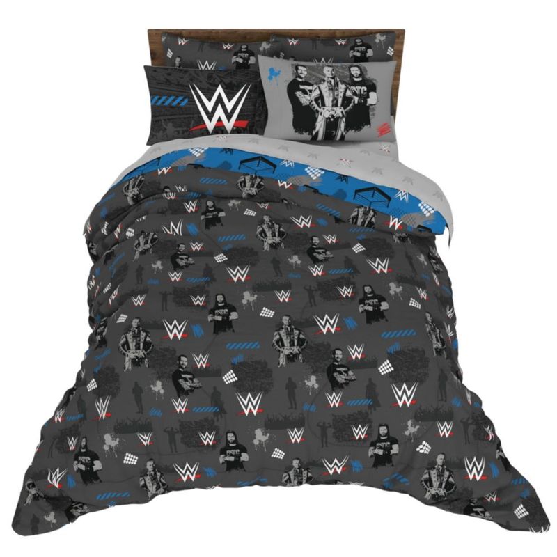 Juego de ropa de cama Franco Queen 7 piezas con licencia oficial WWE