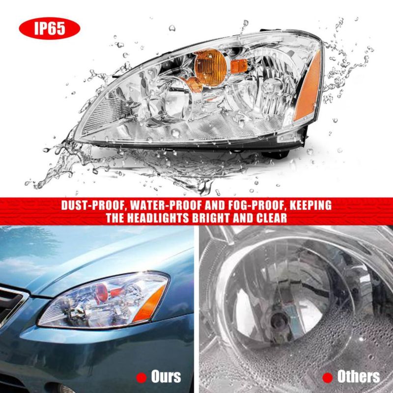 Par de faros ADCARLIGHTS Nissan Altima 2002‑2004 en cromo