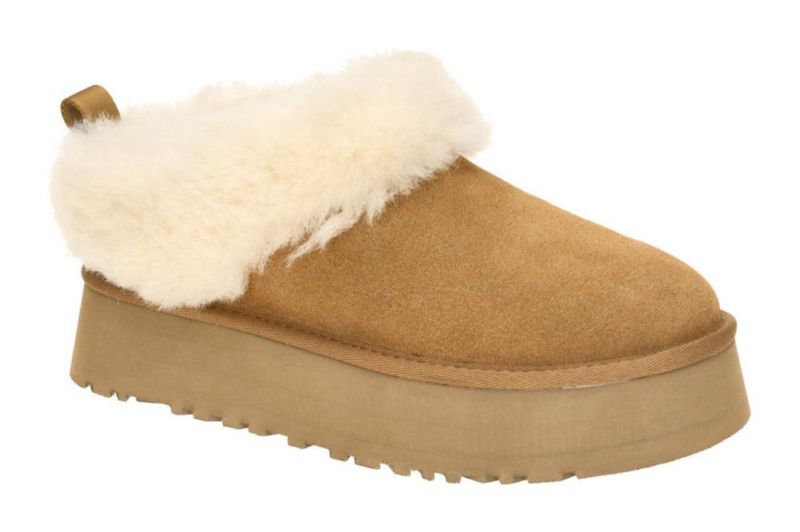 Pantufla UGG Tazzelle para mujer color Castaña talla 8