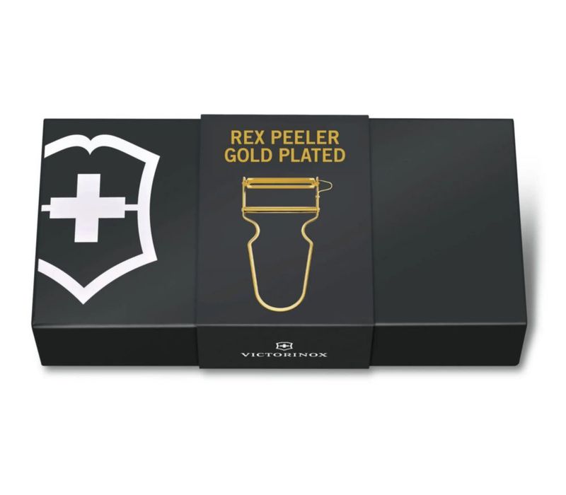 Pelador Victorinox REX para frutas y verduras chapado en oro