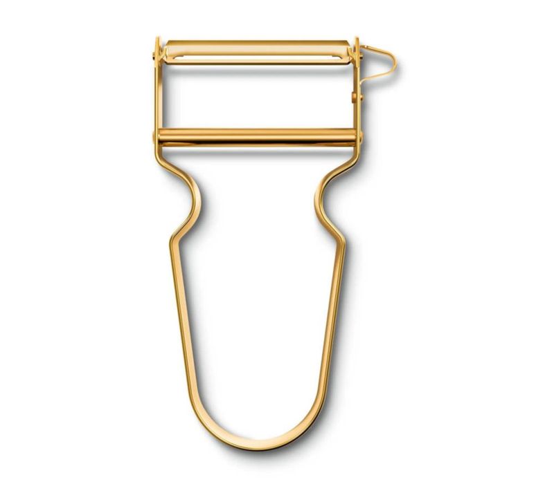 Pelador Victorinox REX para frutas y verduras chapado en oro