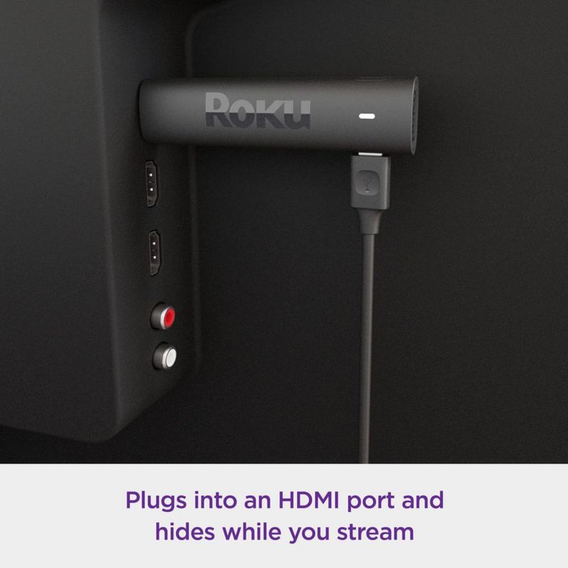 Dispositivo de streaming Roku Streaming Stick 4K con control remoto por voz