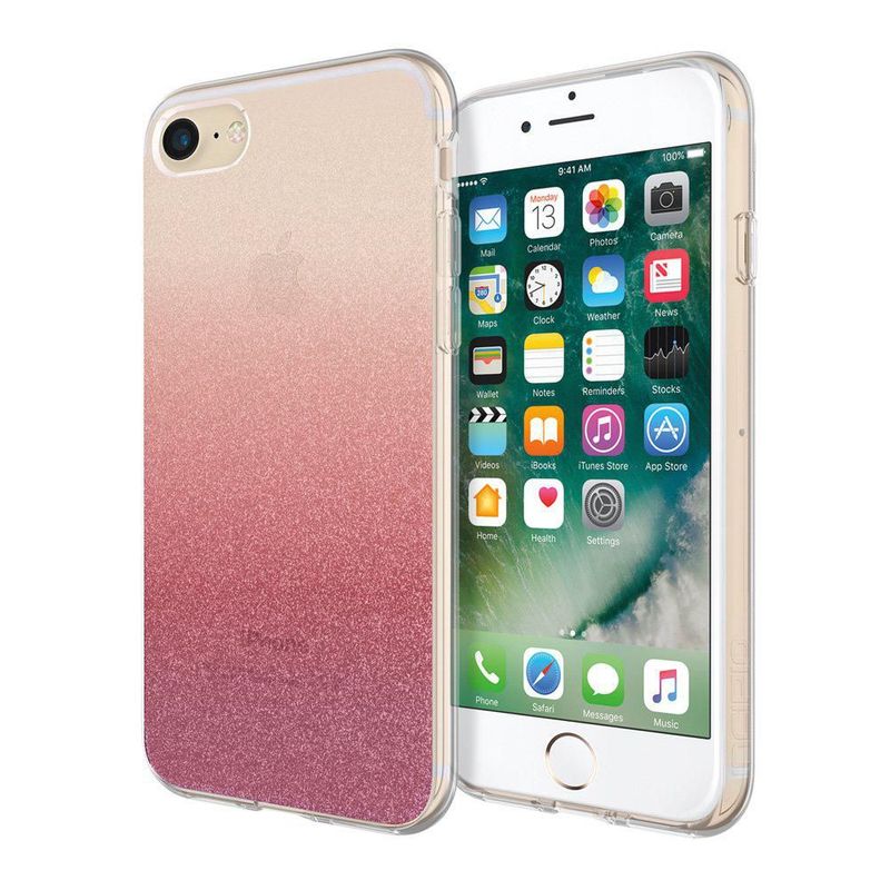 Funda para iPhone 7 Incipio Cranberry Sparkler Resistente a Rayaduras