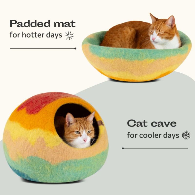 Cueva para Gato MEOWFIA Mediana Tucson Sunset Lana Merino