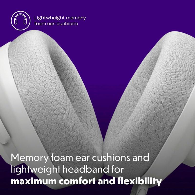 Auriculares JBL Quantum 100M2 con cable para juegos micrófono desmontable color blanco