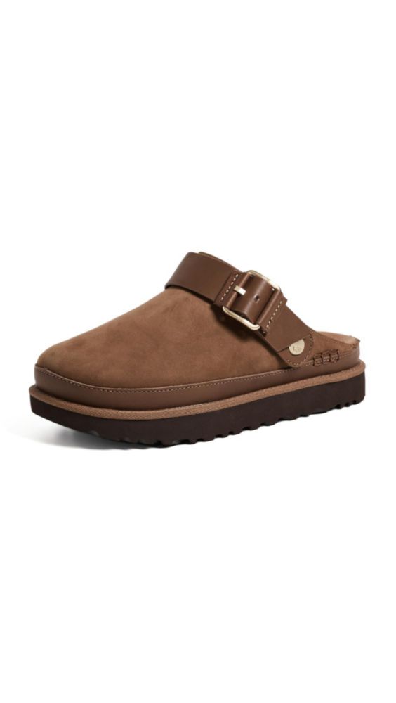 Zueco para mujer UGG Goldenstar Villa Castaña Oscura Talla 10