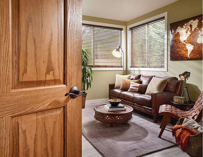 Cerradura con palanca de puerta SCHLAGE Accent F10 Flat Wave Brass