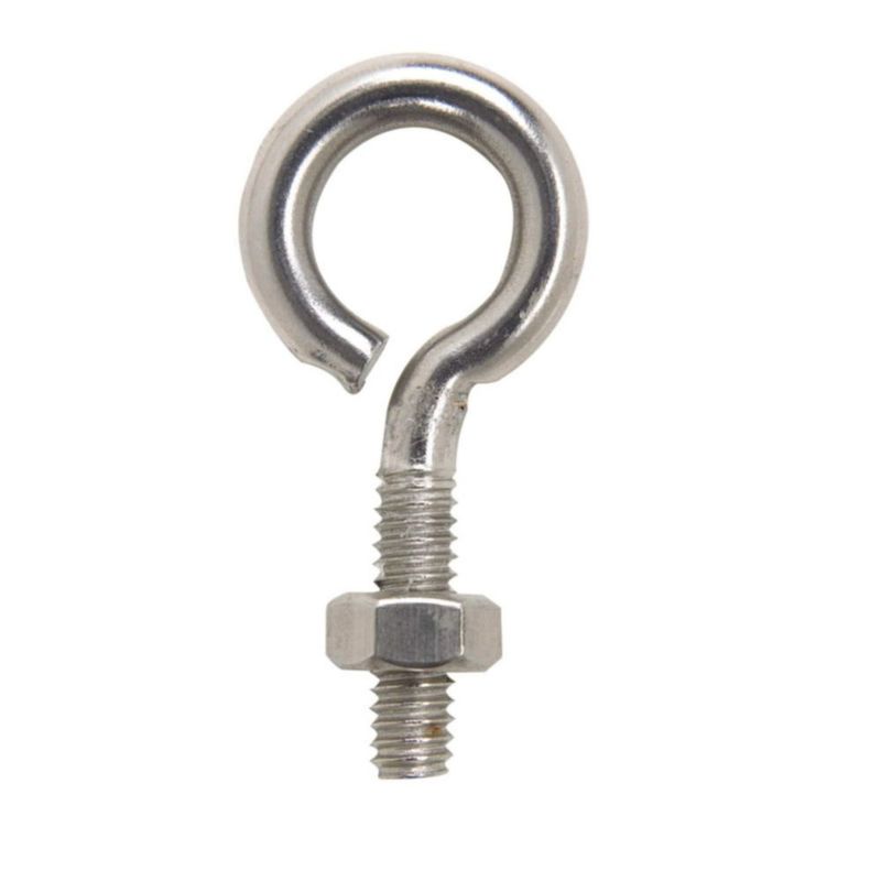 Perno de ojo ACE 1/4 pulg x 5 cm L Acero inoxidable con tuerca