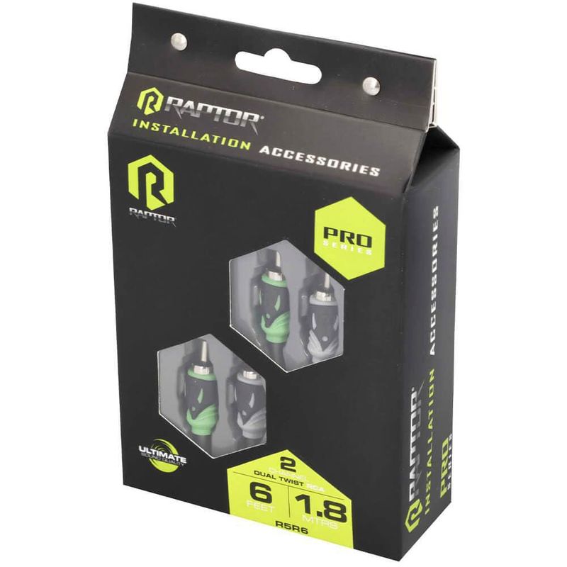 Cable de audio RCA RAPTOR de 2 canales 18 m Pro Series