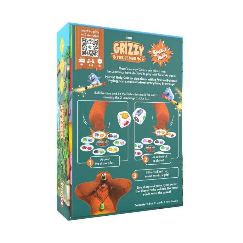 Juego de mesa SAVANA Grizzy & Lemmings 4+ (2‑6 jugadores)