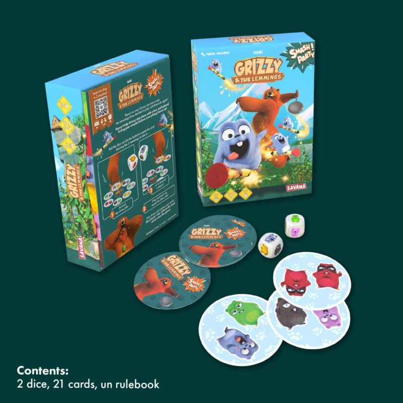 Juego de mesa SAVANA Grizzy & Lemmings 4+ (2‑6 jugadores)