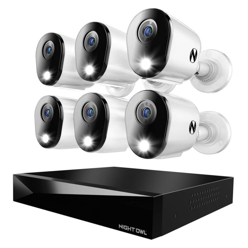 Sistema de cámara de seguridad Night Owl 12Ch DVR 4K HD 6 Camera