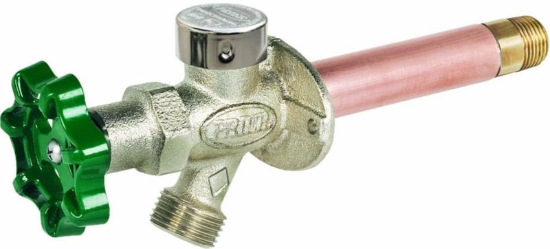 Hidrante de pared exterior Prier C-144D08 níquel antiescarcha 20 cm