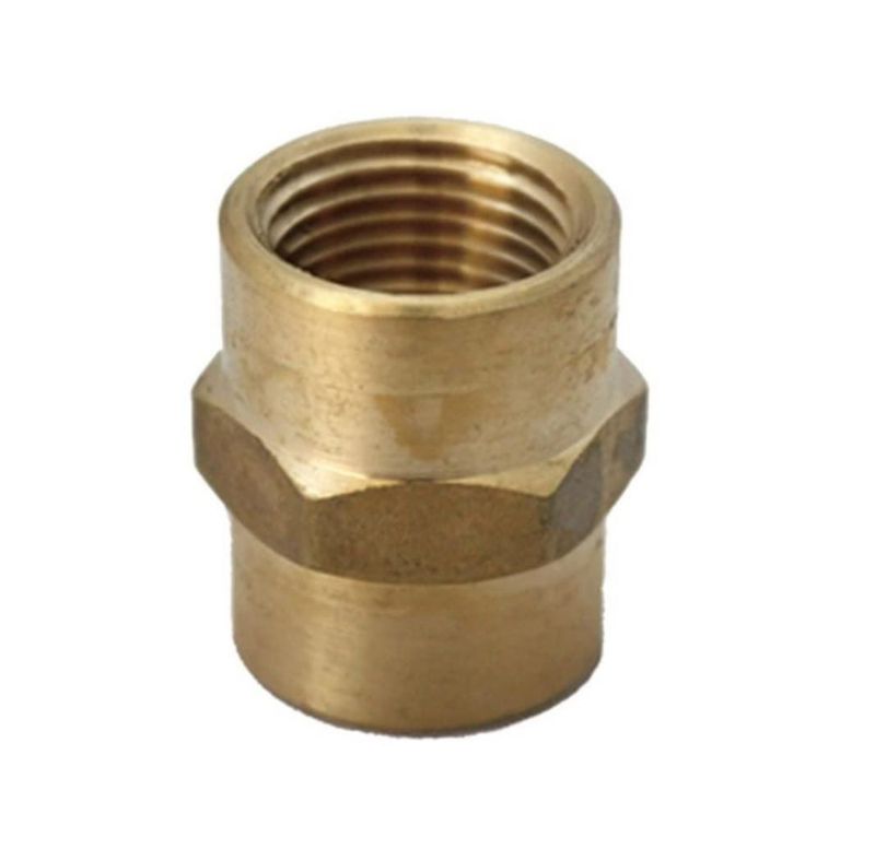 Acoplamiento reductor de latón Homeplus+ 1/4" FPT x 1/8" FPT