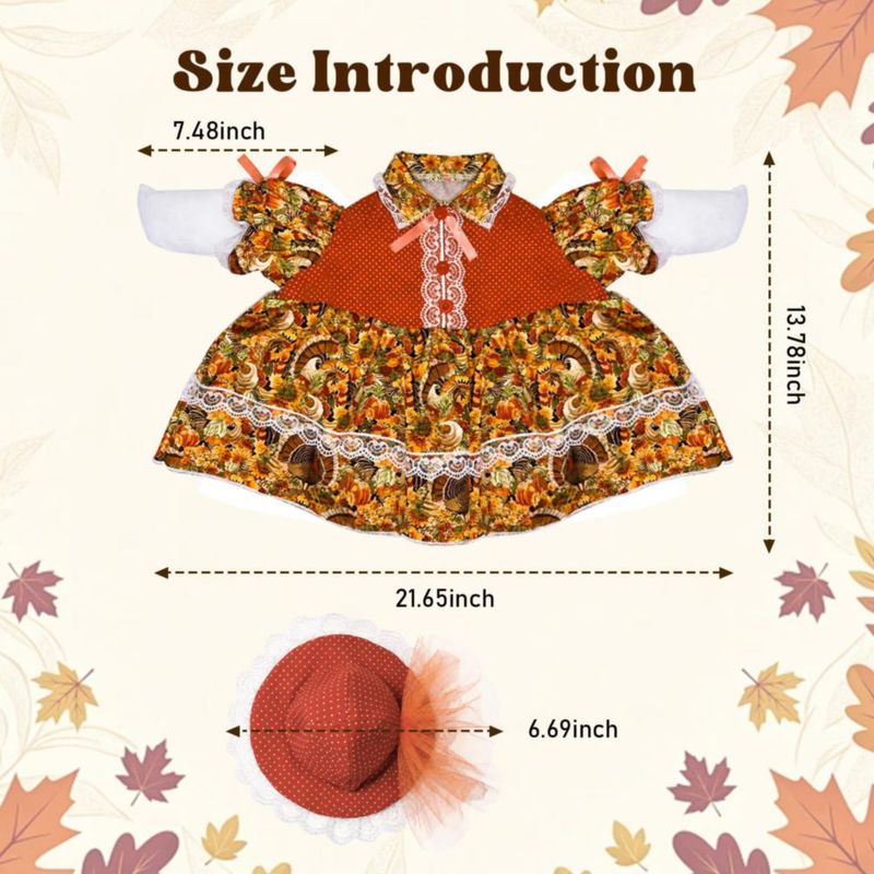 Figurita Pextian 58 cm Ganso – Atuendo de Otoño con Hoja de Arce