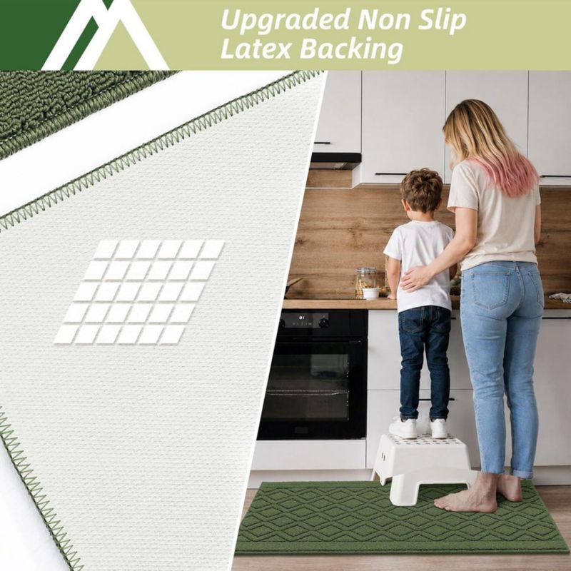 Tapete de cocina COSY HOMEER 91x51 cm verde de polipropileno