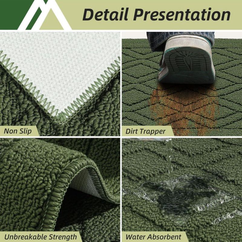 Tapete de cocina COSY HOMEER 91x51 cm verde de polipropileno