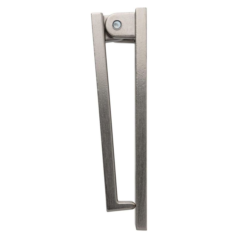 National Hardware N336-704 Aldaba con lengüeta 12 cm níquel satinado