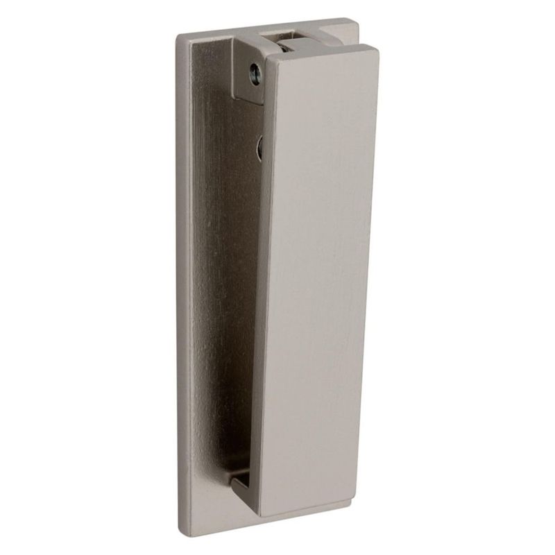 National Hardware N336-704 Aldaba con lengüeta 12 cm níquel satinado