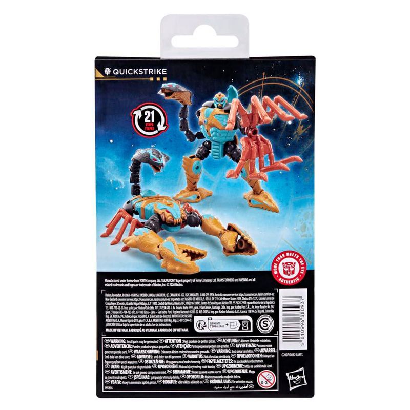 Figura Deluxe Transformable Quickstrike de 14 cm de Transformers