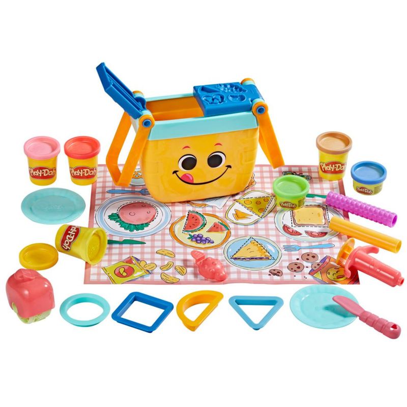 Set de inicio Play-Doh Picnic Shapes con 12 herramientas 6 colores 3 años o más