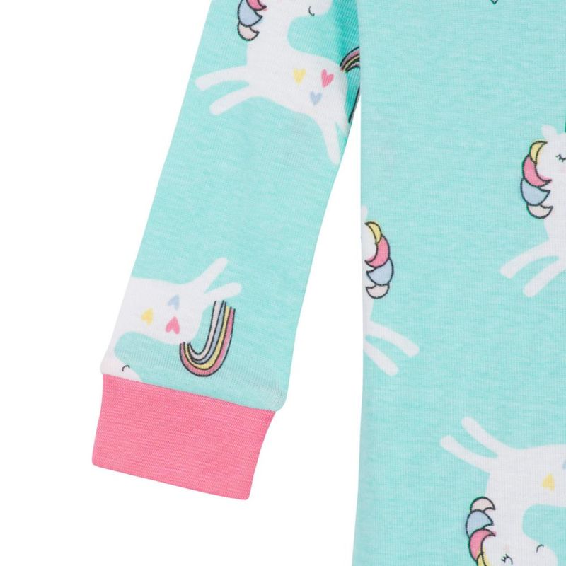 PAJAMAS Gerber 3T Pack de 4 Unicornios y Gatos Rosa