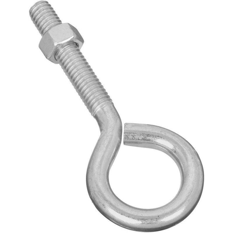 Eye Bolt National Hardware N221-267 chapado en zinc 1 cm x 10 cm