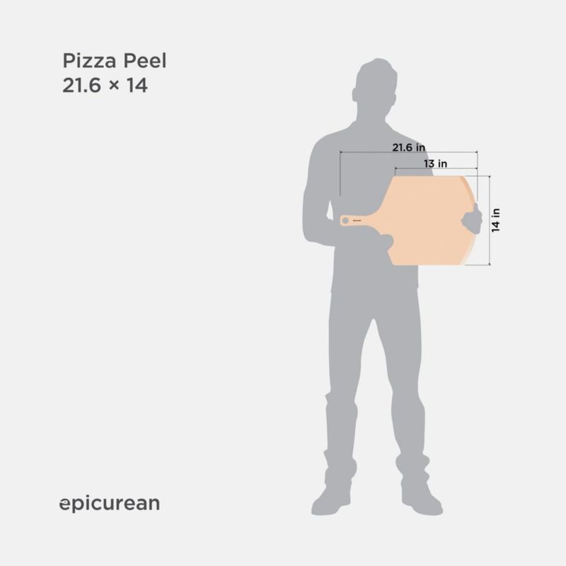 Tabla para pizza Epicurean 53 x 36 cm natural reversible