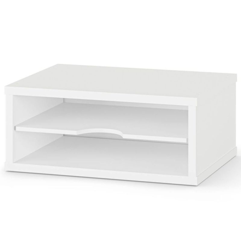 Organizador de Archivos Ballucci de 2 Niveles Blanco en Madera 35 × 235 × 13 cm