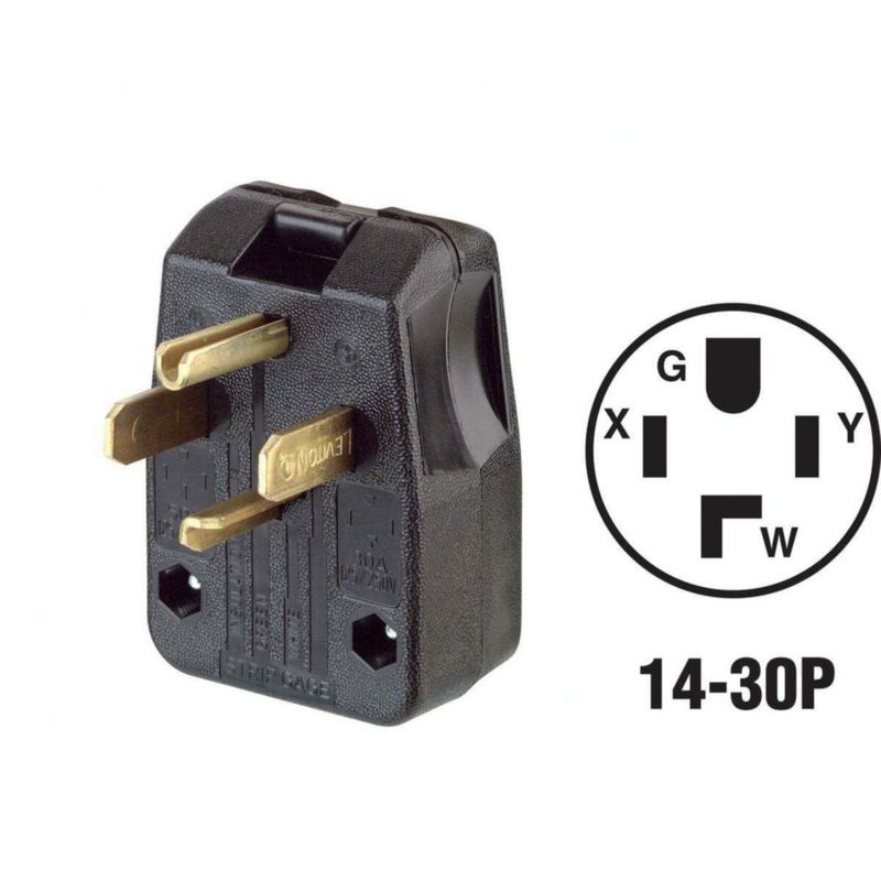 Enchufe eléctrico Leviton 30 A / 125‑250 V – 50 A / 125‑250 V