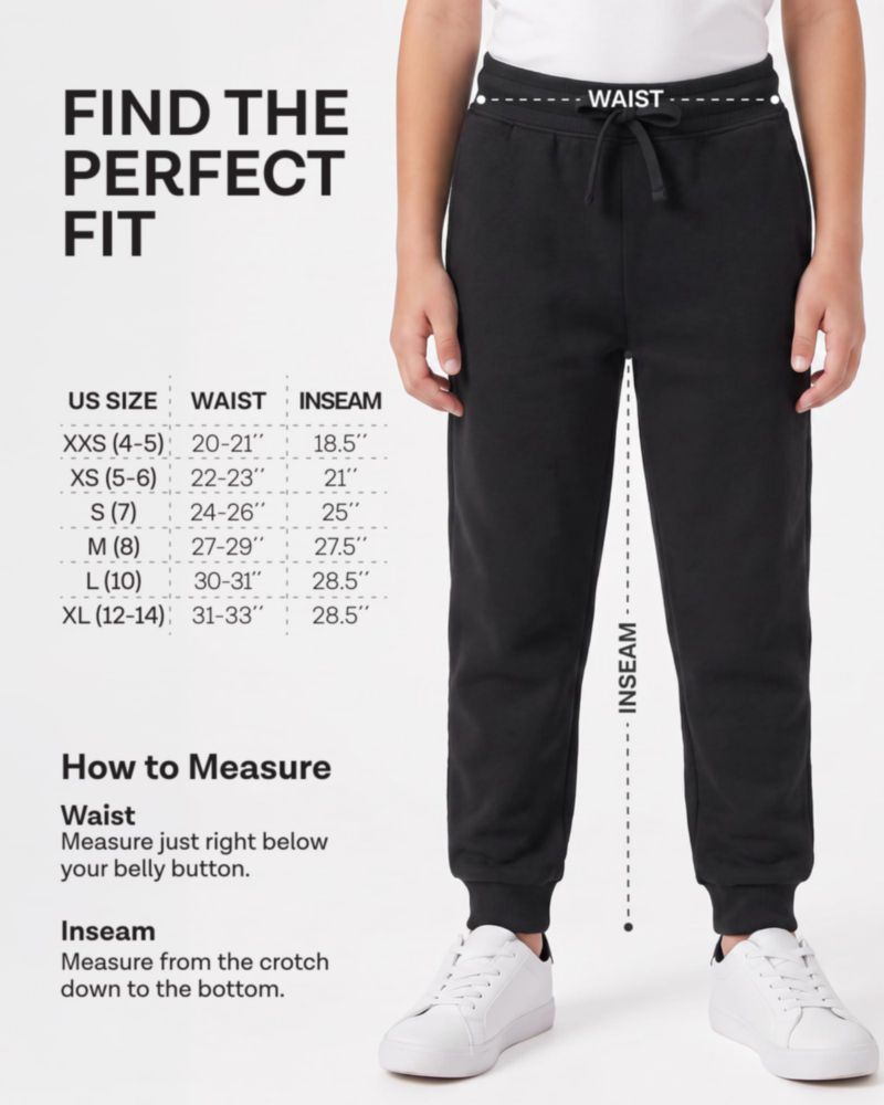PANTALONES Real Essentials para Niños de Forro Polar - Pack de 3