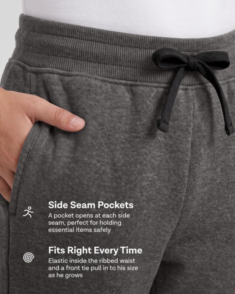 PANTALONES Real Essentials para Niños de Forro Polar - Pack de 3