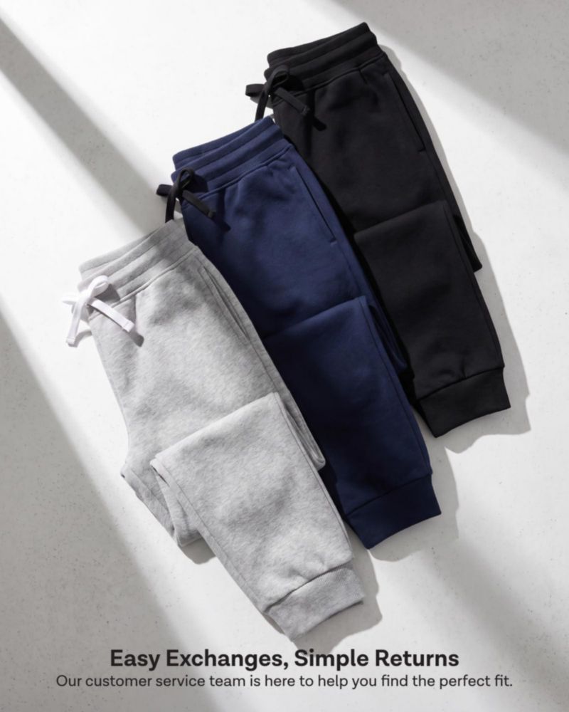PANTALONES Real Essentials para Niños de Forro Polar - Pack de 3