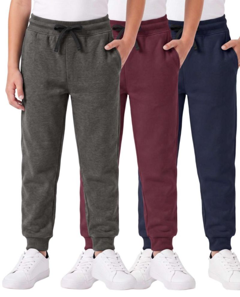 PANTALONES Real Essentials para Niños de Forro Polar - Pack de 3