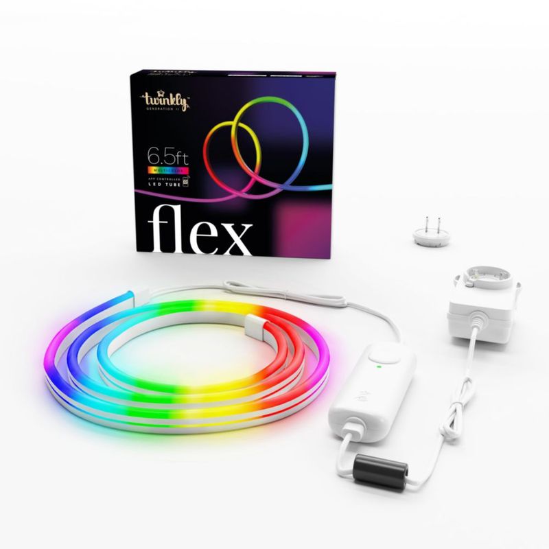 Tubo LED Twinkly Flex de 2 m RGB multicolor compatible con Alexa