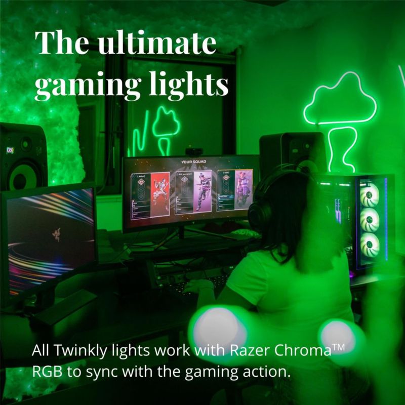 Tubo LED Twinkly Flex de 2 m RGB multicolor compatible con Alexa