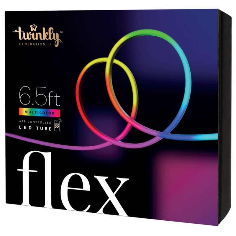 Tubo LED Twinkly Flex de 2 m RGB multicolor compatible con Alexa